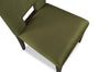 Zelda Dining Chair with Chenille Fabric - Green & Espresso Brown | Chaise de salle à manger Zelda en tissu de chenille - vert et brun espresso