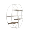 Brown Round Wall Shelf|Étagère murale ronde brune|16584BWS