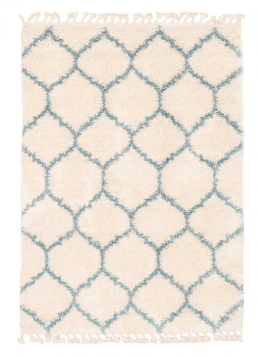 Helma Trellis Cream Shag 6'7\" X 9'6\" Area Rug