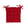 Polyester Tufted Chair pad 18 x 18 Red - Set of 2|Coussin de chaise capitonné 18 x 18 en polyester rouge - ensemble de 2
