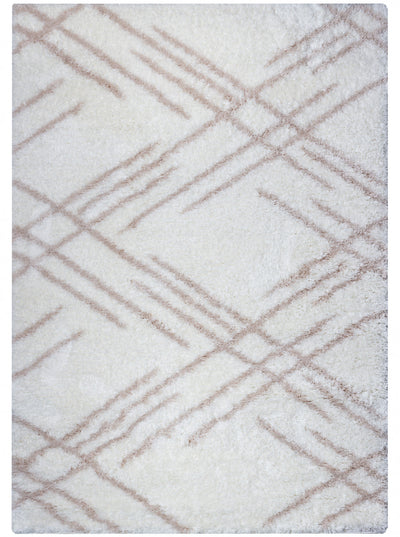 Ker Cream Lines 3x5 Area Rug