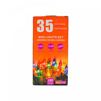 35 Lt Indoor/outdoor Mini Light Set Multi Bulbs - Set of 2 Christmas Lights