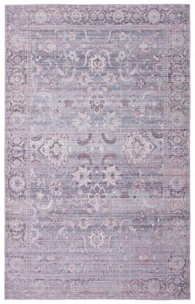 Boann Grey Rug 5'3" X 8'0" Area Rug