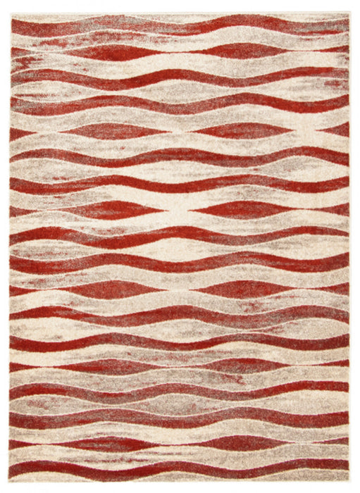 Arusha Ivory / Red 3'11\" x 5'7\" Area Rug