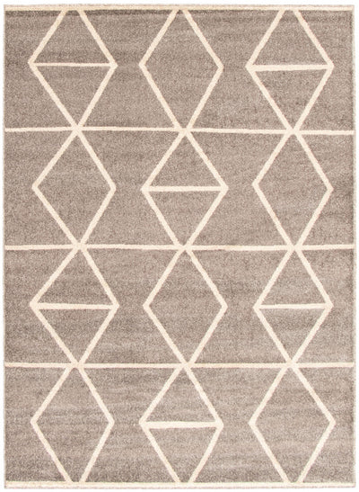 Anandi Grey-Ivory Area Rug - 3'11" x 5'7"