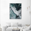 "From Above 9" Canvas Framed Black 30x40 Wall Art