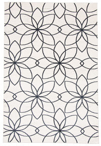 Terali Ivory Machine Washable Area Rug - 5'0