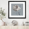 "Floral Symposium I" Matted and Framed Black 30x30 Wall Art