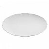 Round Serving Plate Textured White - Set of 6|Assiette de service ronde blanche texturée - ensemble de 6