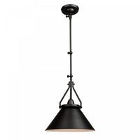 Brydon 1-Light Black Wall Sconce Pendant