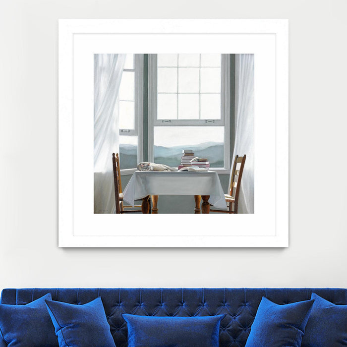 \"Accidental Scholar\" Matted and Framed White 30x30 Wall Art