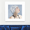 "Getting My Tan On" Matted and Framed White 30x30 Wall Art