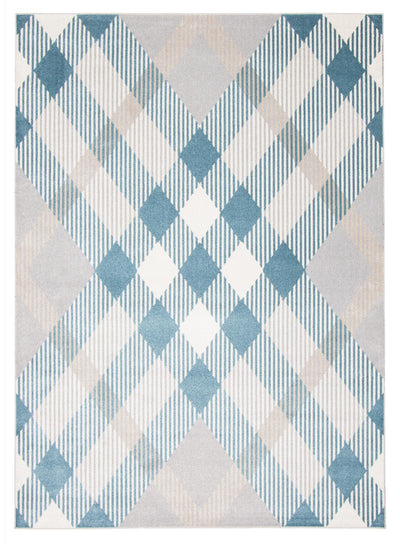 Kors Grey Machine Washable Area Rug - 6'0" x 9'0"