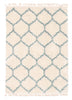 Helma Trellis Cream Shag 3'11" X 5'11" Area Rug