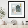 "Assembly I" Matted and Framed Black 30x30 Wall Art