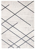 Damali Ivory/Blue Machine Washable Area Rug - 6'0" x 9'0"