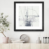 "Chalk Doodles G" Matted and Framed Black 36x36 Wall Art