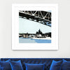 "To The Cut" Matted and Framed White 36x36 Wall Art