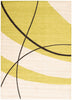Carson Cream-Green Area Rug - 3'11" x 5'7"