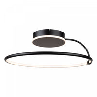 Halo Black Integrated LED Semi-Flush Mount IV