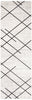 Damali Ivory/Black Machine Washable Area Rug - 2'6" x 8'0"