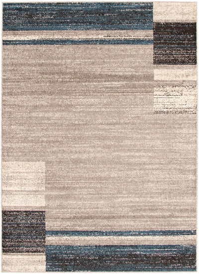 Aya Grey-Blue Area Rug - 3'11" x 5'7"