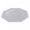 Charger Plate Octagon Silver 13" - Set of 6 Dinnerware|Assiette de présentation octogonale de 13 po argentée - ensemble de 6