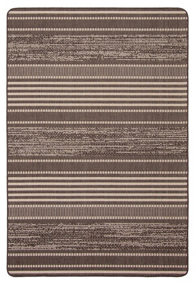 Wileen Chocolate Area Rug - 4'4" X 6'5" 