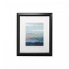 10.5\" x 13.5\" Matted Picture Frame Arcadian Black Frames