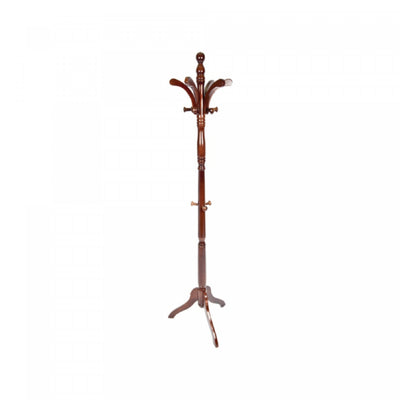 Kathy Wooden Coat Rack Mahogany Coat Racks|Portemanteau Kathy en bois de couleur acajou