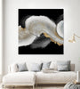 "White Swirls" Giant Art 72x72 Wall Art