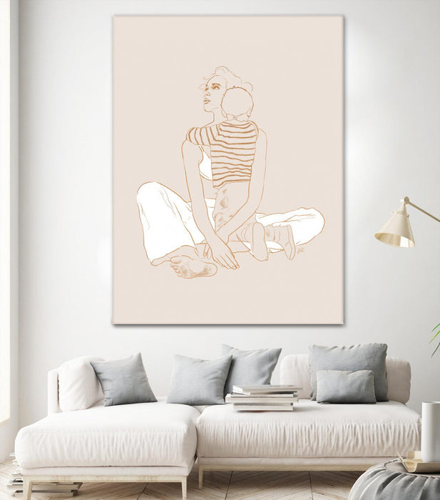 \"A Mother And Son \" Giant Art 72x54 Wall Art