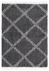 Helma Stark Dark Grey Shag 3'11" X 5'11" Area Rug