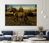 "2 Horses" Giant Art 84x54 Wall Art