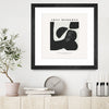 "Art Moderne" Matted and Framed Black 36x36 Wall Art