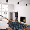 August Navy-White 7'10" x 10'2" Area Rug
