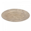 Charger Plate Trinity Champagne 13" - Set of 6 Dinnerware|Assiette de présentation de 13 po champagne ornée de triangles - ensemble de 6