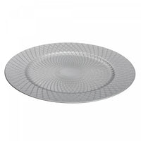 Charger Plate Dotted Diamond Silver 13