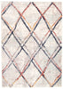 Makondo Abstract Ivory Area Rug - 5'3" x 7'3"
