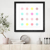 "Pink Iv" Matted and Framed Black 30x30 Wall Art