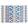 Vinyl Placemat Bohemian Blue - Set of 12|Napperon bleu en vinyle de style bohème - ensemble de 12