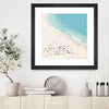 "Beach Love" Matted and Framed Black 30x30 Wall Art