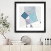 "Bay Bridge V1" Matted and Framed Black 36x36 Wall Art
