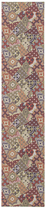 Bellezza Red / Green 2'2\" x 26'0\" Area Rug