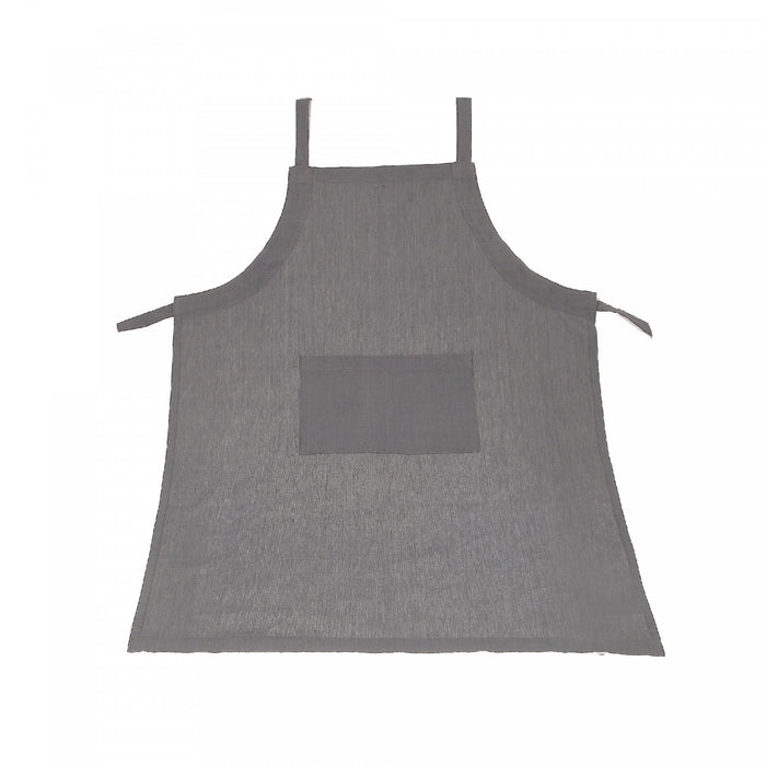 Polycotton Apron with Pocket Grey