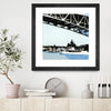 "To The Cut" Matted and Framed Black 30x30 Wall Art