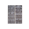 Wood 'Farmhouse Rules' Wall Sign - Set of 2|Panneau mural « Farmhouse Rules » en bois - ensemble de 2