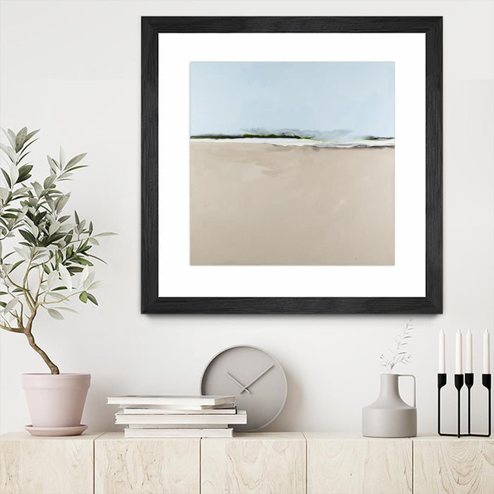 \"Simply Stated\" Matted and Framed Black 30x30 Wall Art