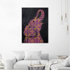 "Zoo Celebration I" Canvas Framed Black 24x32 Wall Art