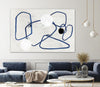"Midblue Ii" Giant Art 72x48 Wall Art